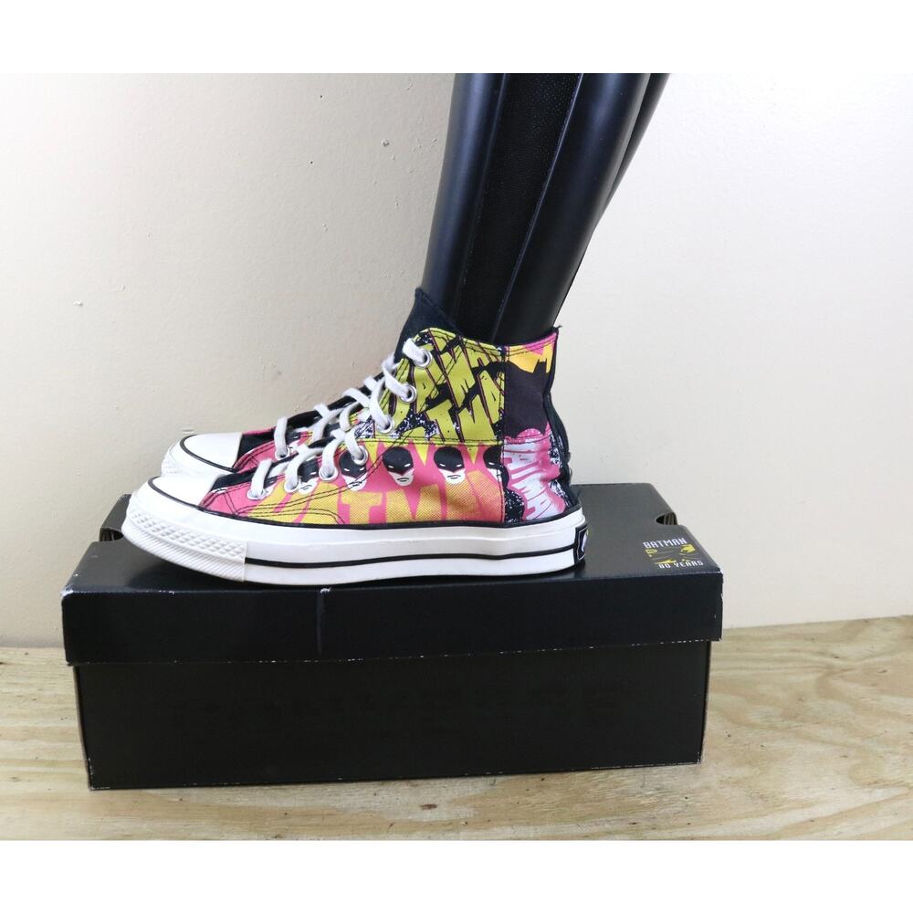 Converse Batman Sneakers Womens 8 Multicolor All Star Hi 80 Anniversary